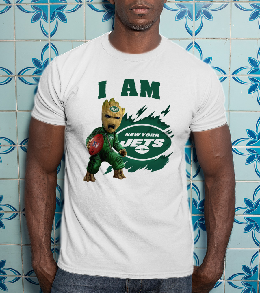 I Am Groot New York Jets Football Character T-Shirt