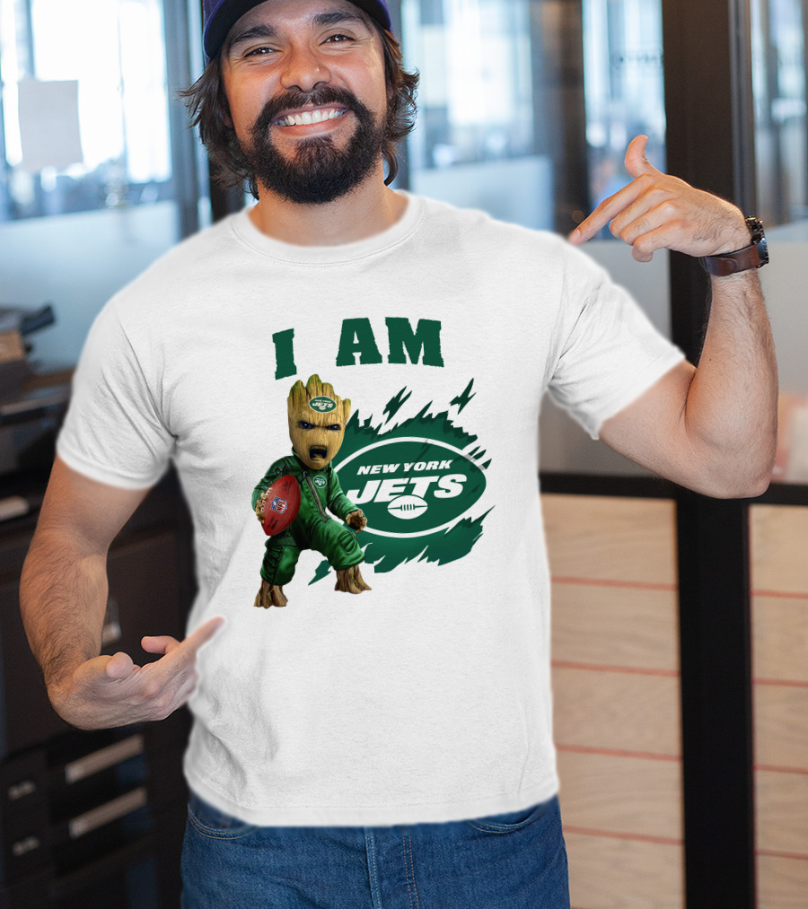 I Am Groot New York Jets Football Character T-Shirt