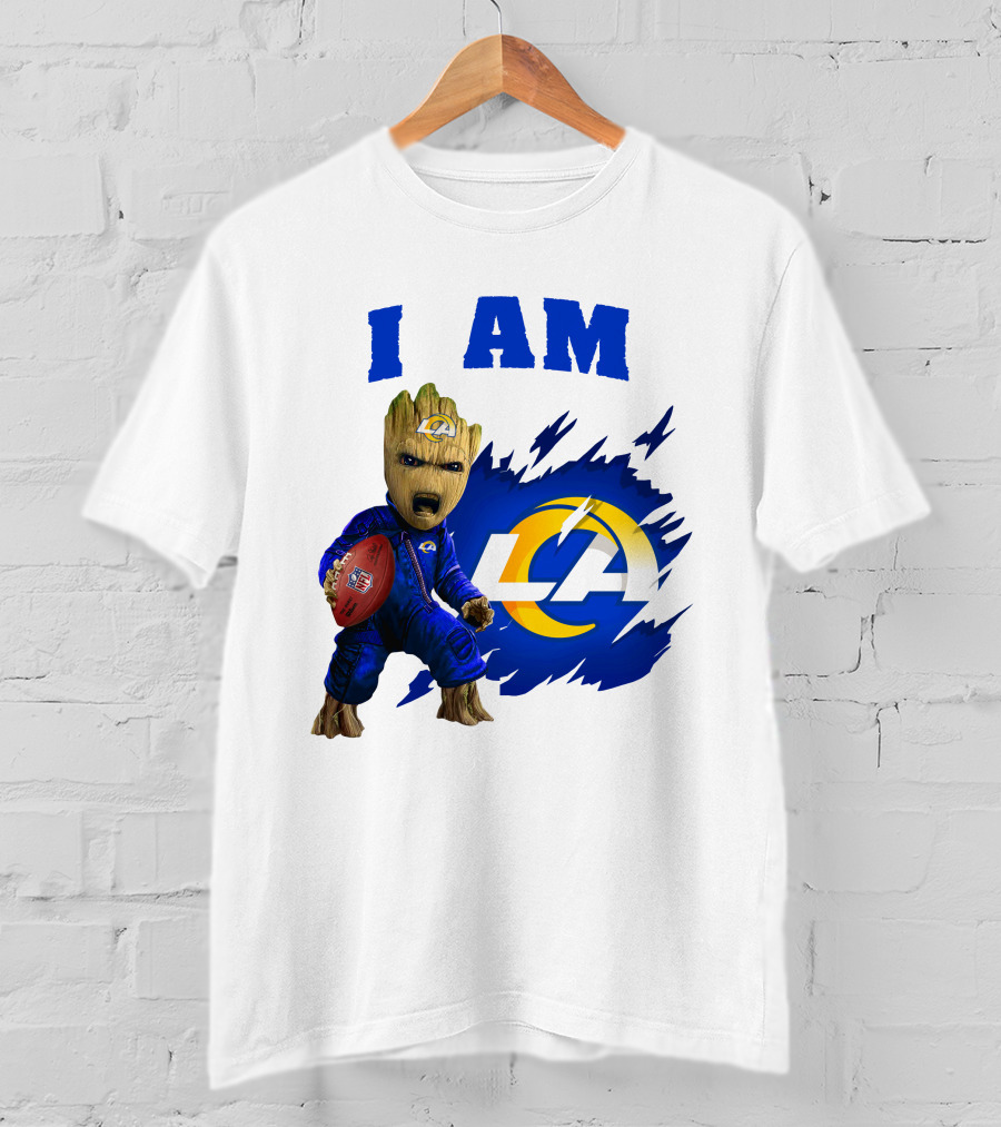 I Am Groot Los Angeles Rams LA Football T-Shirt