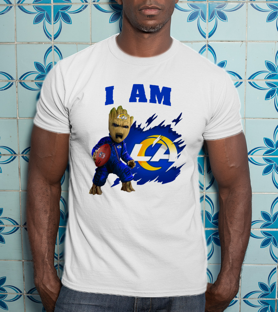 I Am Groot Los Angeles Rams LA Football T-Shirt