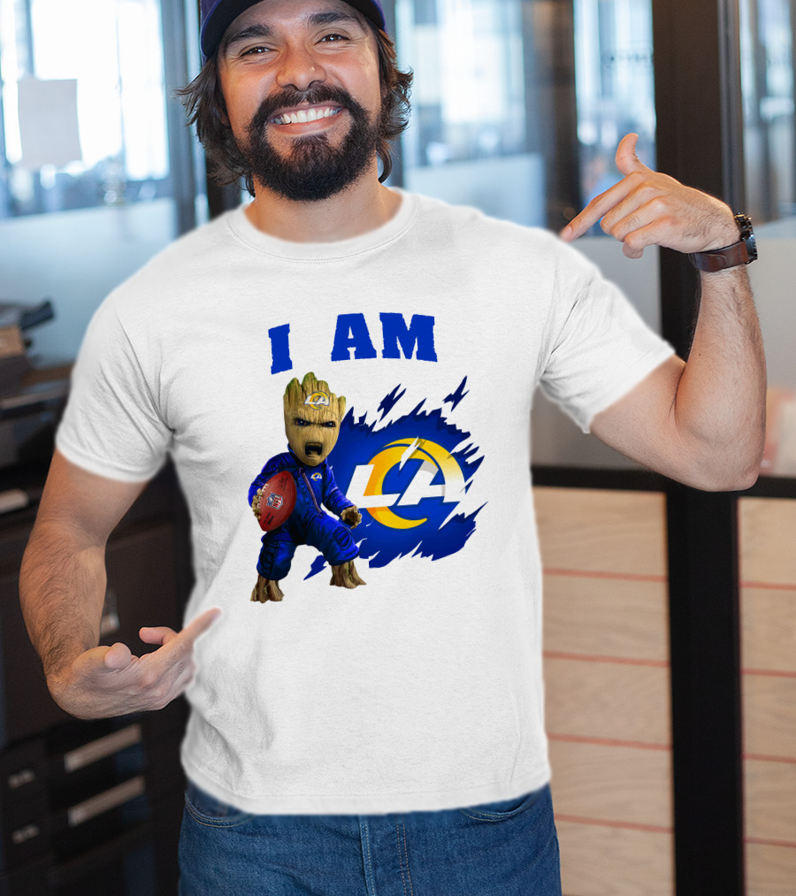 I Am Groot Los Angeles Rams LA Football T-Shirt
