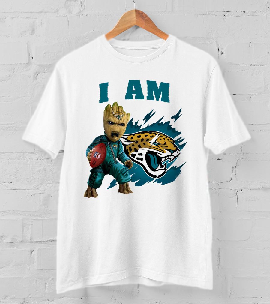 I Am Groot Jacksonville Jaguars Football Fan T-Shirt