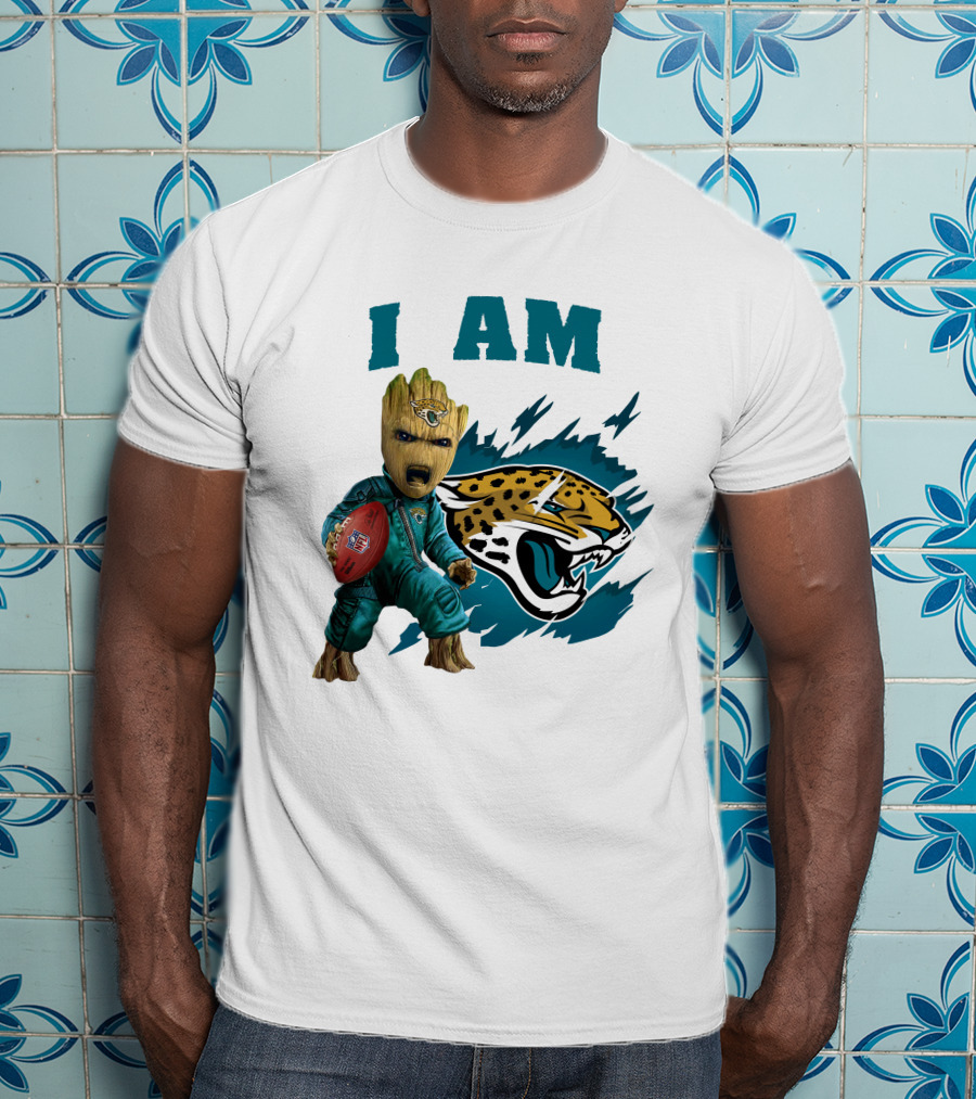 I Am Groot Jacksonville Jaguars Football Fan T-Shirt