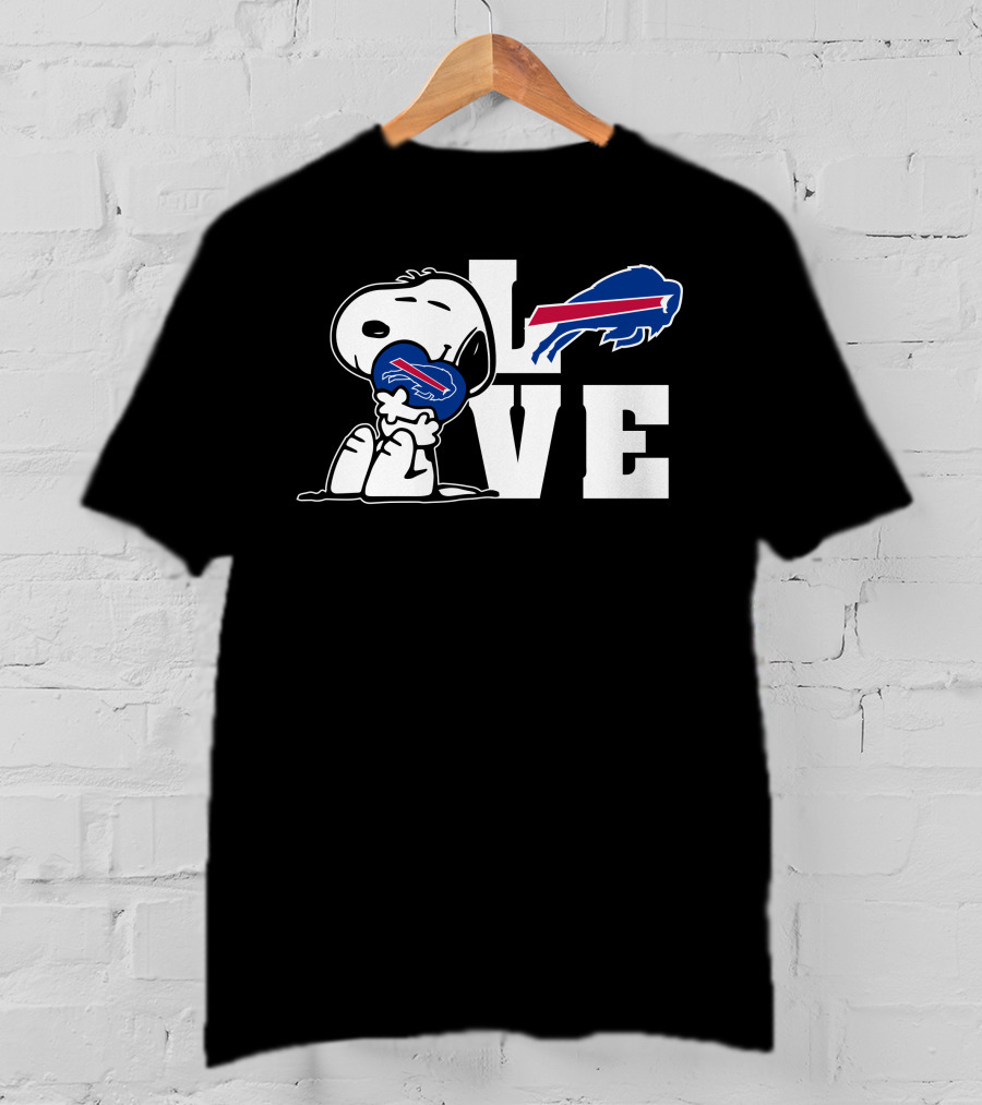 Snoopy Buffalo Bills Love T-Shirt