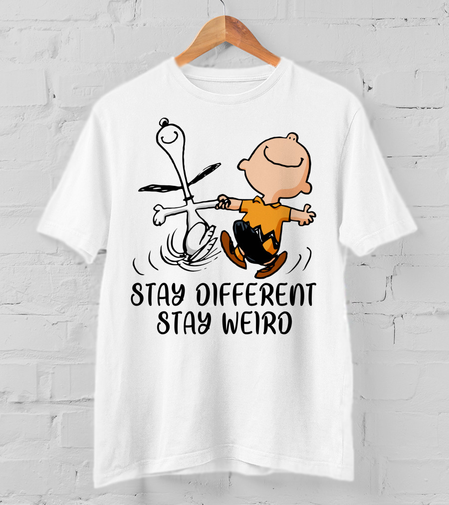 Stay Different Stay Weird Snoopy And Friends Dance T-Shirt