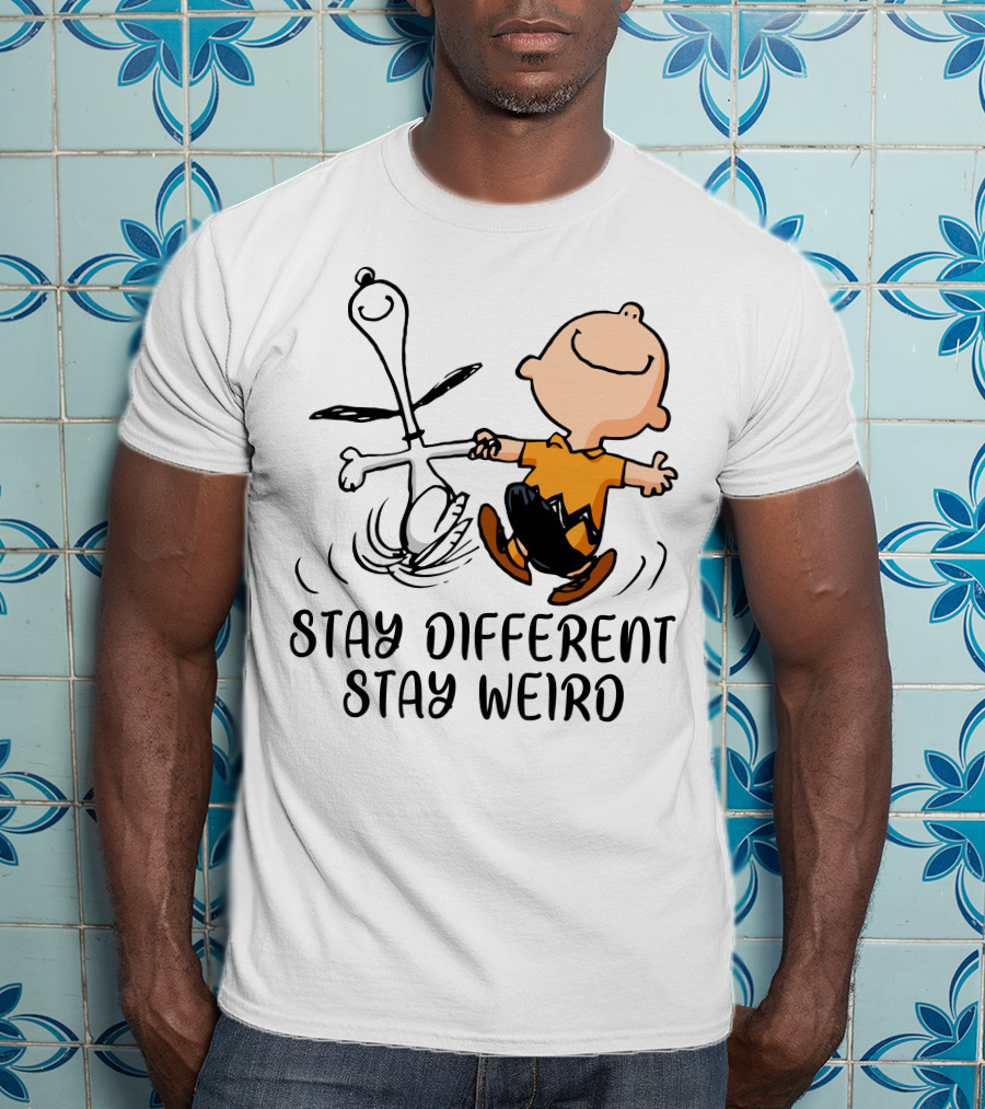 Stay Different Stay Weird Snoopy And Friends Dance T-Shirt