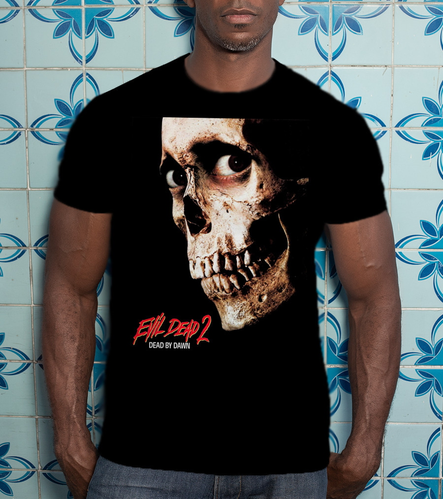 Evil Dead 2 Dead By Dawn Skull Face T-Shirt