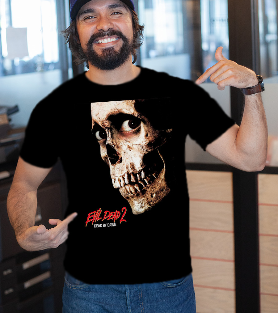 Evil Dead 2 Dead By Dawn Skull Face T-Shirt