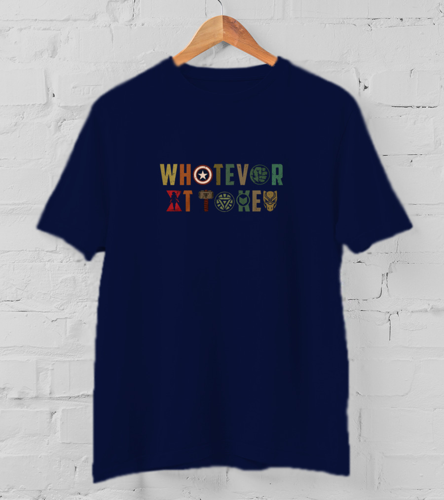 Whatever It Takes Avengers Symbols Captain America Iron Man Thor Hulk Black Panther T-Shirt