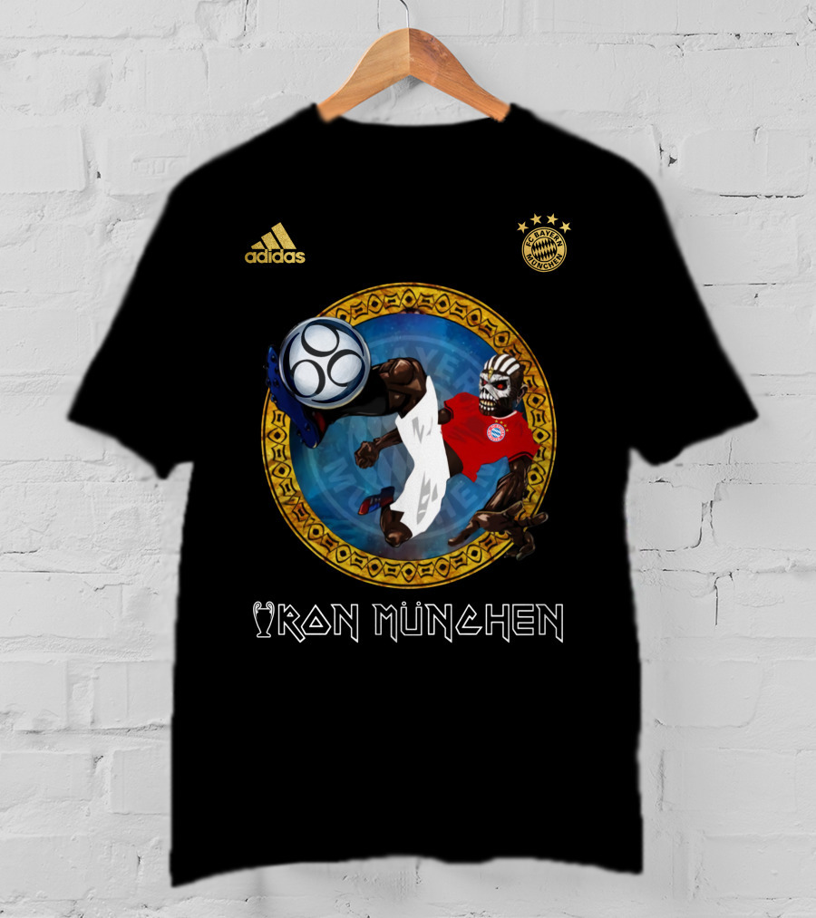 Bayern Munich Iron München Skeleton Soccer Player T-Shirt