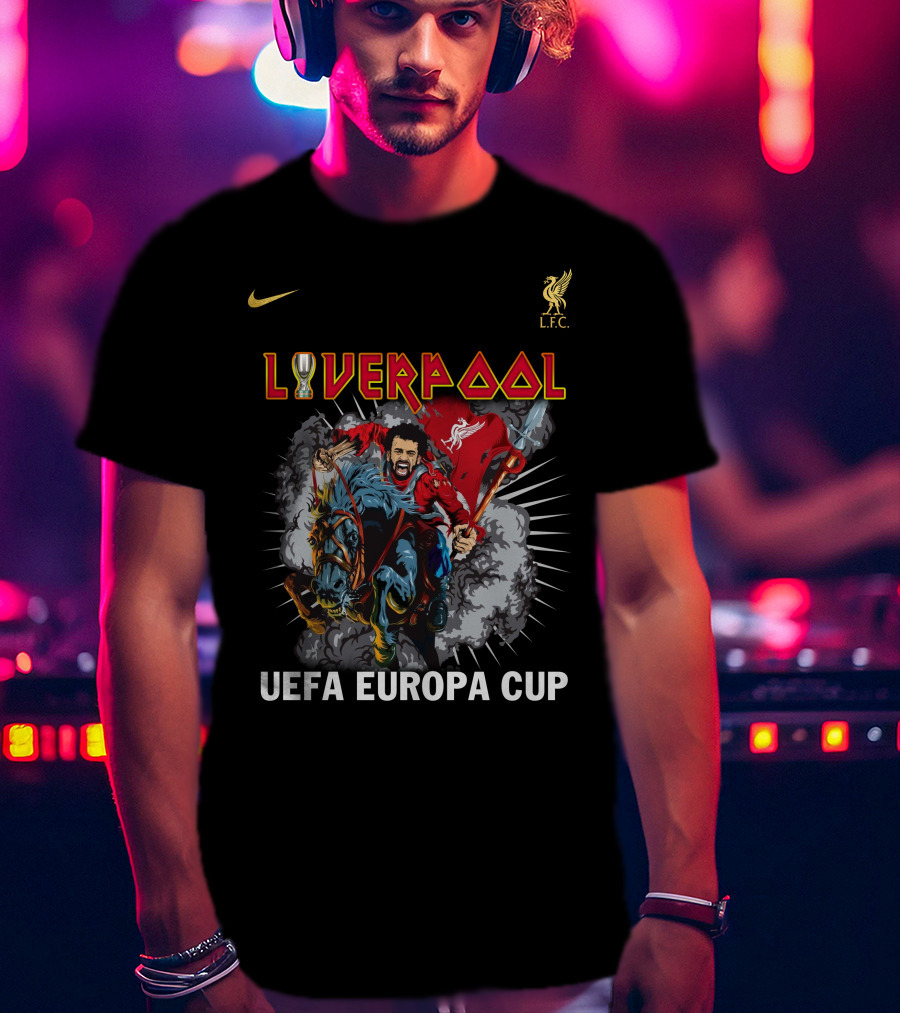 Liverpool UEFA Europa Cup Iron Mahn Liv LFC T-Shirt