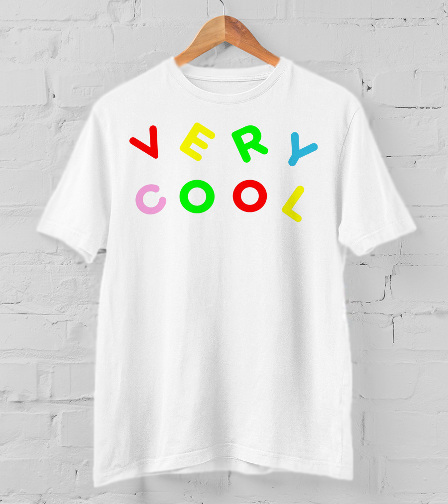 Very Cool Colorful Block Letters T-Shirt