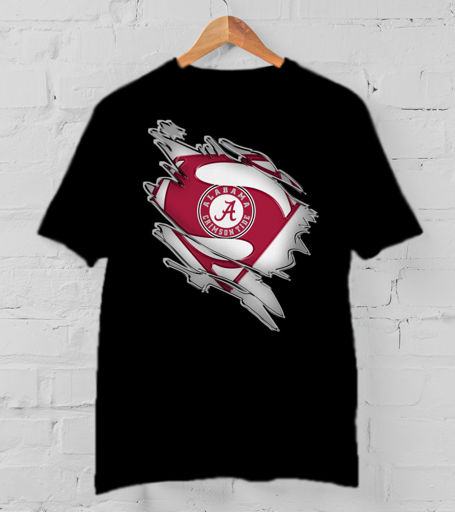 Alabama Crimson Tide Super Man T-Shirt
