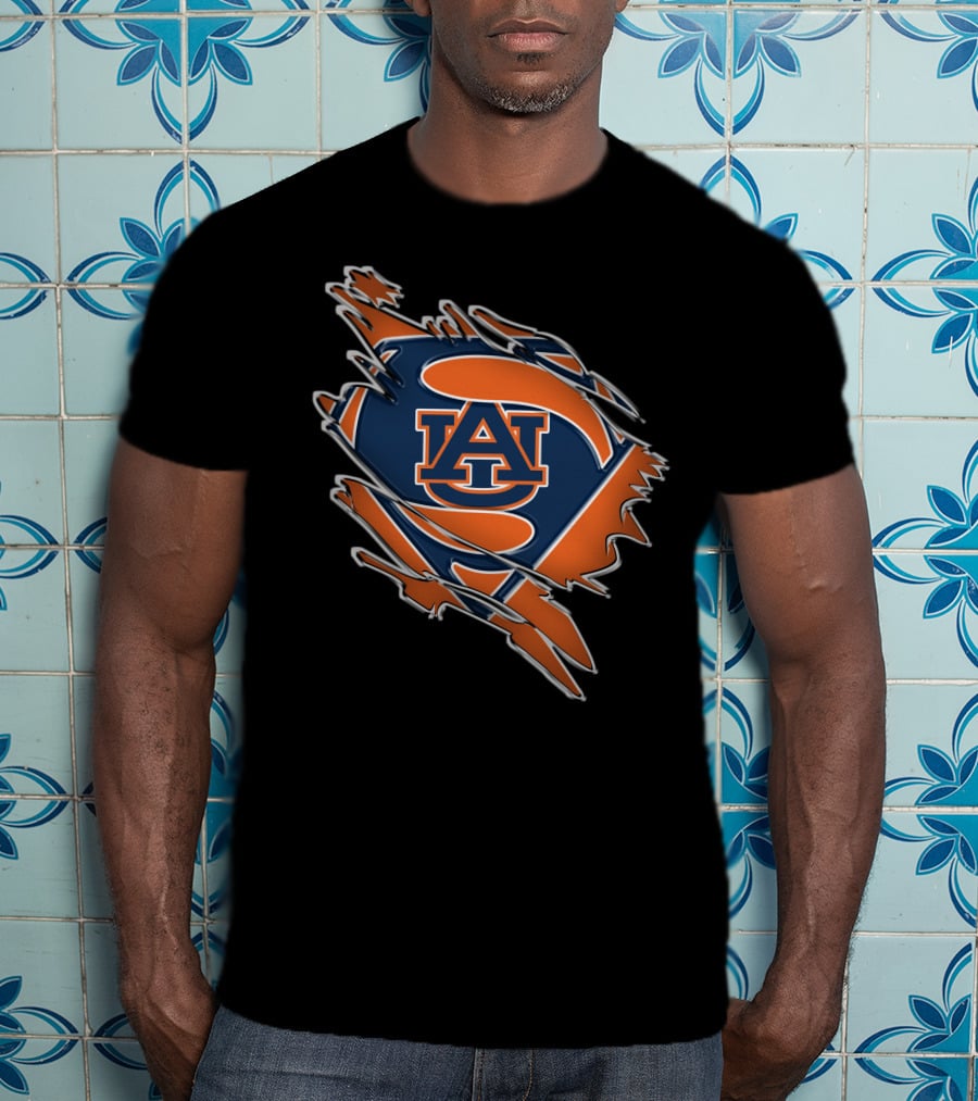 Auburn Tigers AU Superman T-Shirt