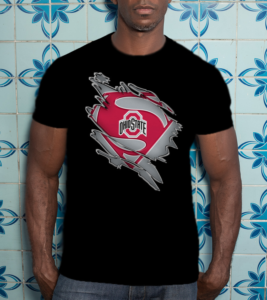 Ohio State Buckeyes Superman Logo Iconic T-Shirt