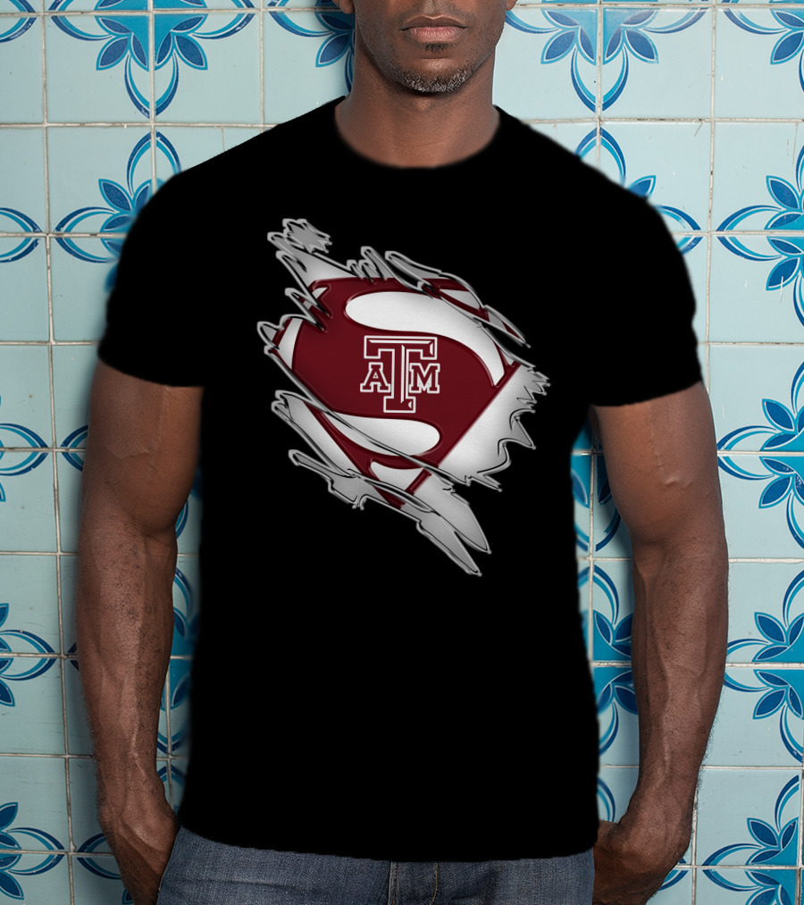 Texas A&M Aggies Logo Shield Tear T-Shirt