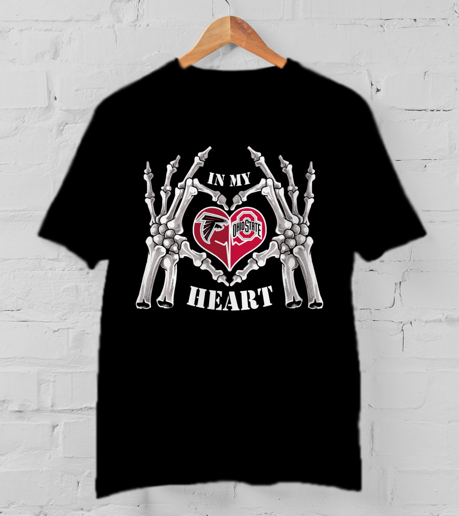 Atlanta Falcons Ohio State Buckeyes In My Heart T-Shirt