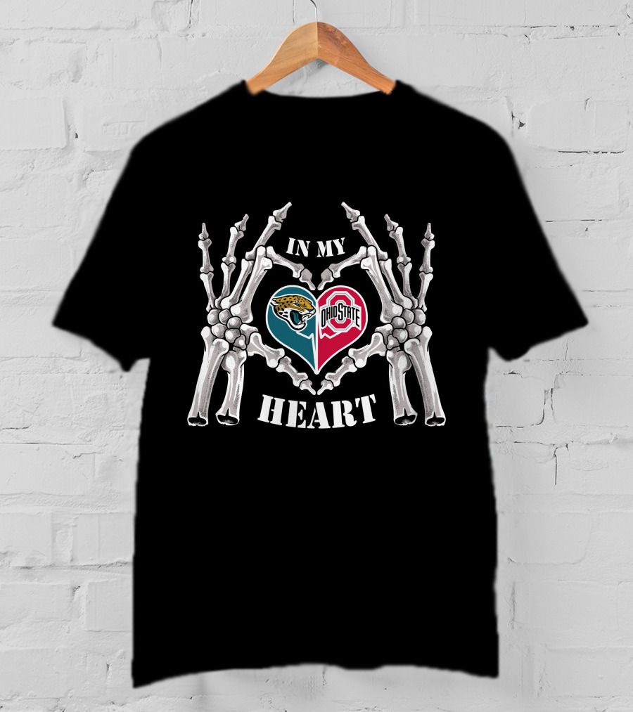 In My Heart Jacksonville Jaguars Ohio State Buckeyes T-Shirt