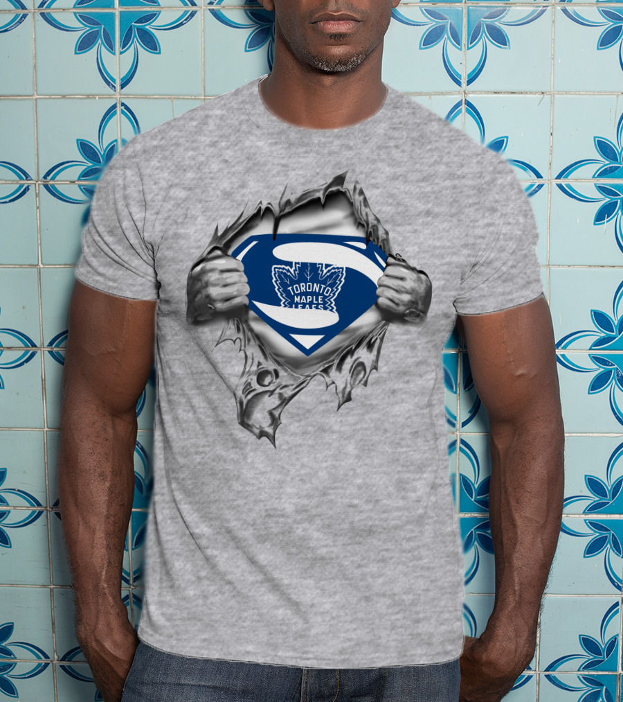 Toronto Maple Leafs Superman Logo Breakthrough T-Shirt
