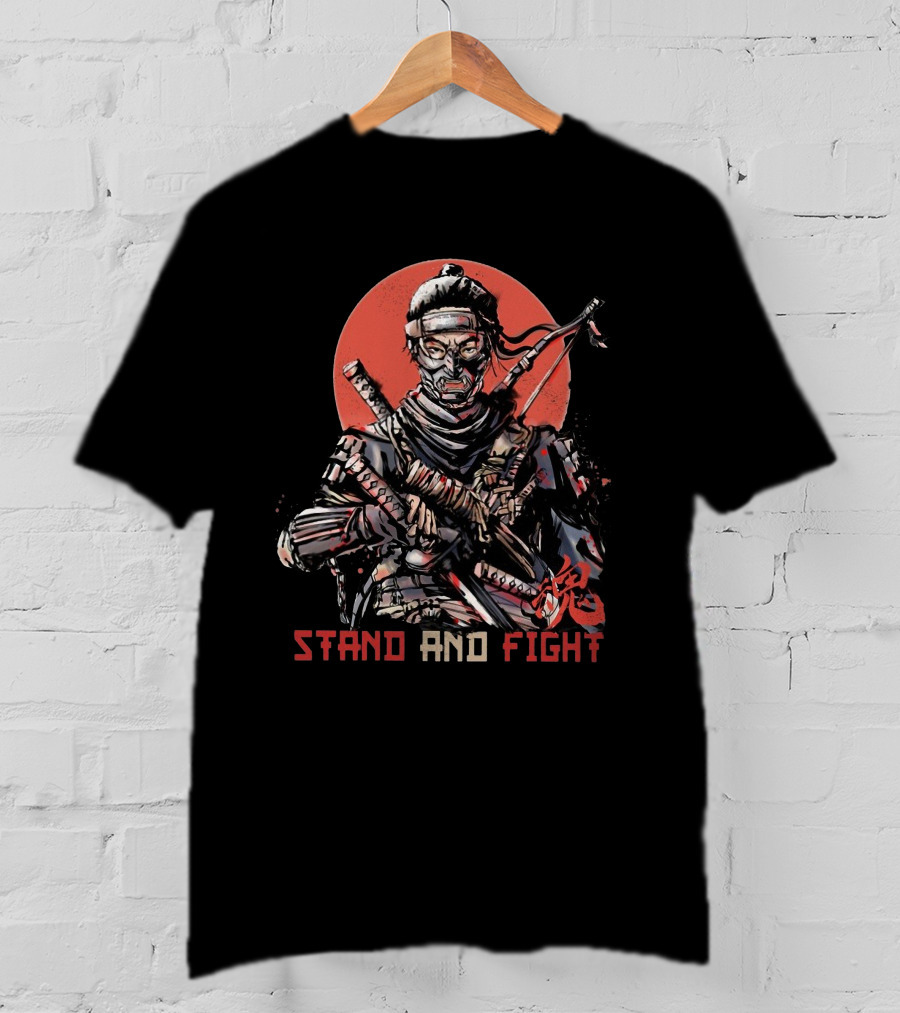 Stand And Fight Samurai Warrior T-Shirt