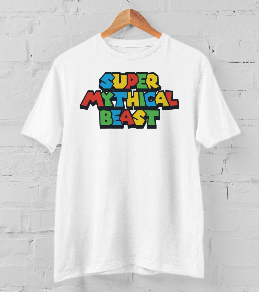 Super Mythical Beast Retro Game-Inspired T-Shirt