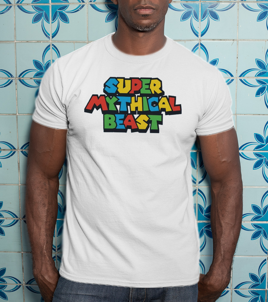 Super Mythical Beast Retro Game-Inspired T-Shirt