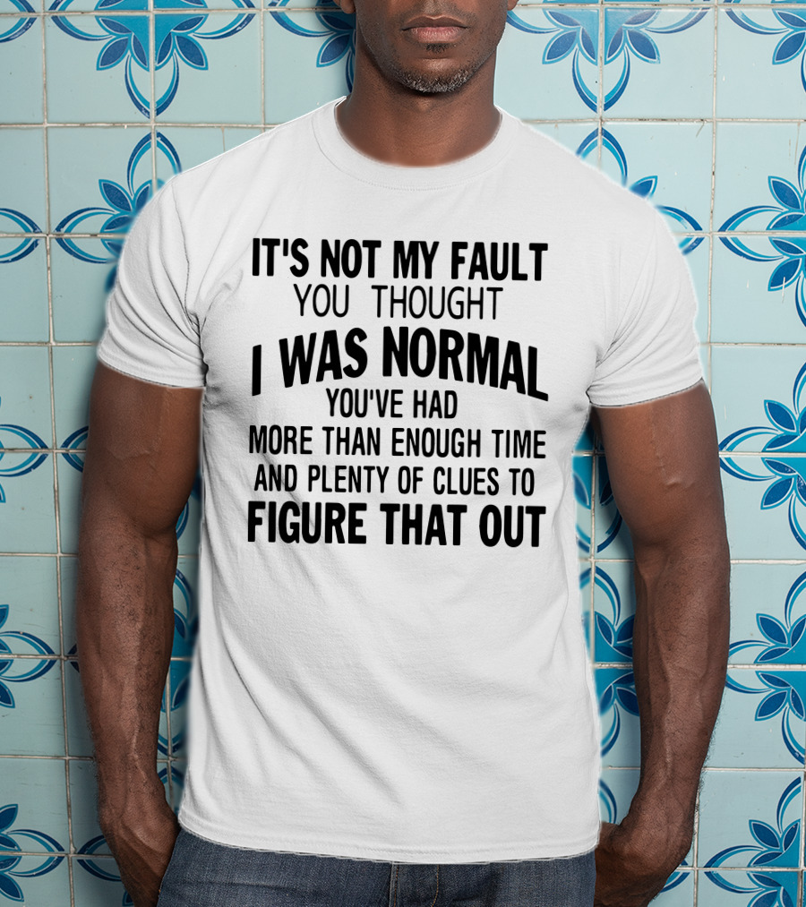 It's Not My Fault You Thought I Was Normal You've Had More Than Enough Time And Plenty Of Clues To Figure That Out T-Shirt
