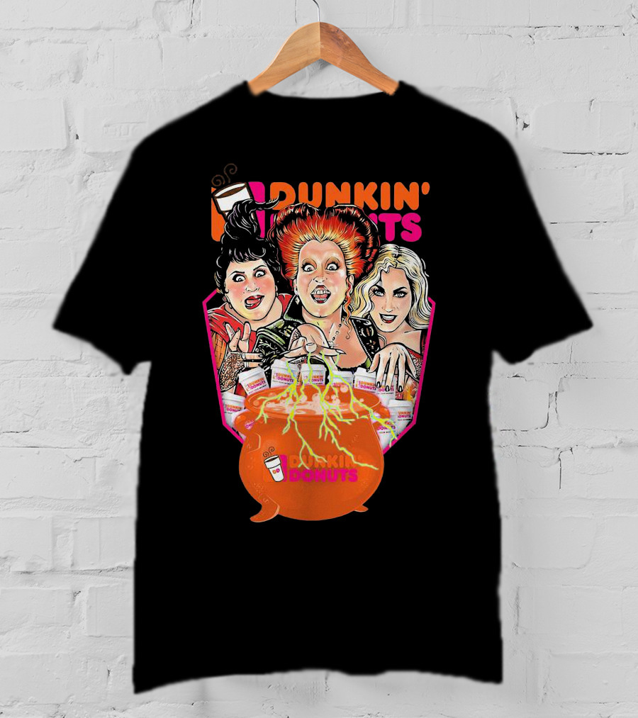 Hocus Pocus Witches Dunkin' Donuts Cauldron Magic T-Shirt