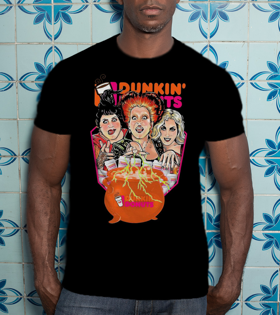 Hocus Pocus Witches Dunkin' Donuts Cauldron Magic T-Shirt