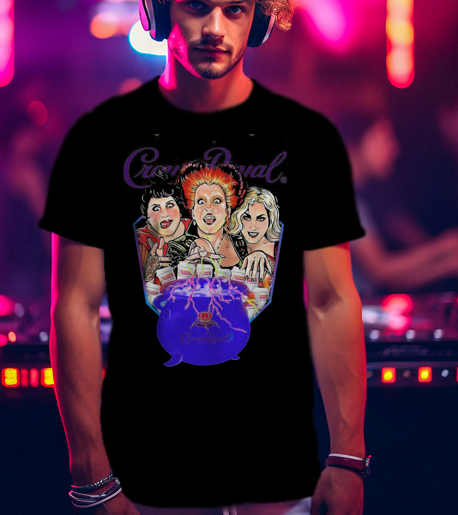 Crown Royal Halloween Hocus Pocus Witches Cauldron Magic T-Shirt