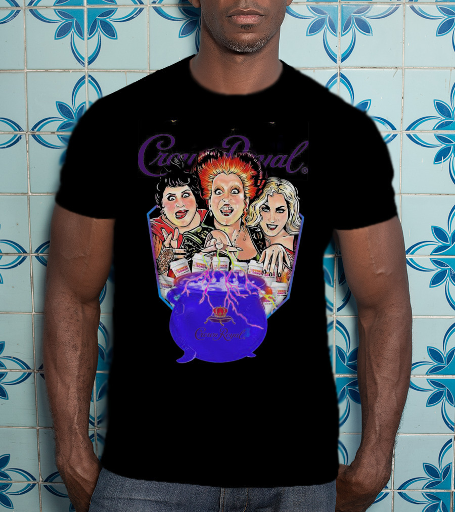 Crown Royal Halloween Hocus Pocus Witches Cauldron Magic T-Shirt