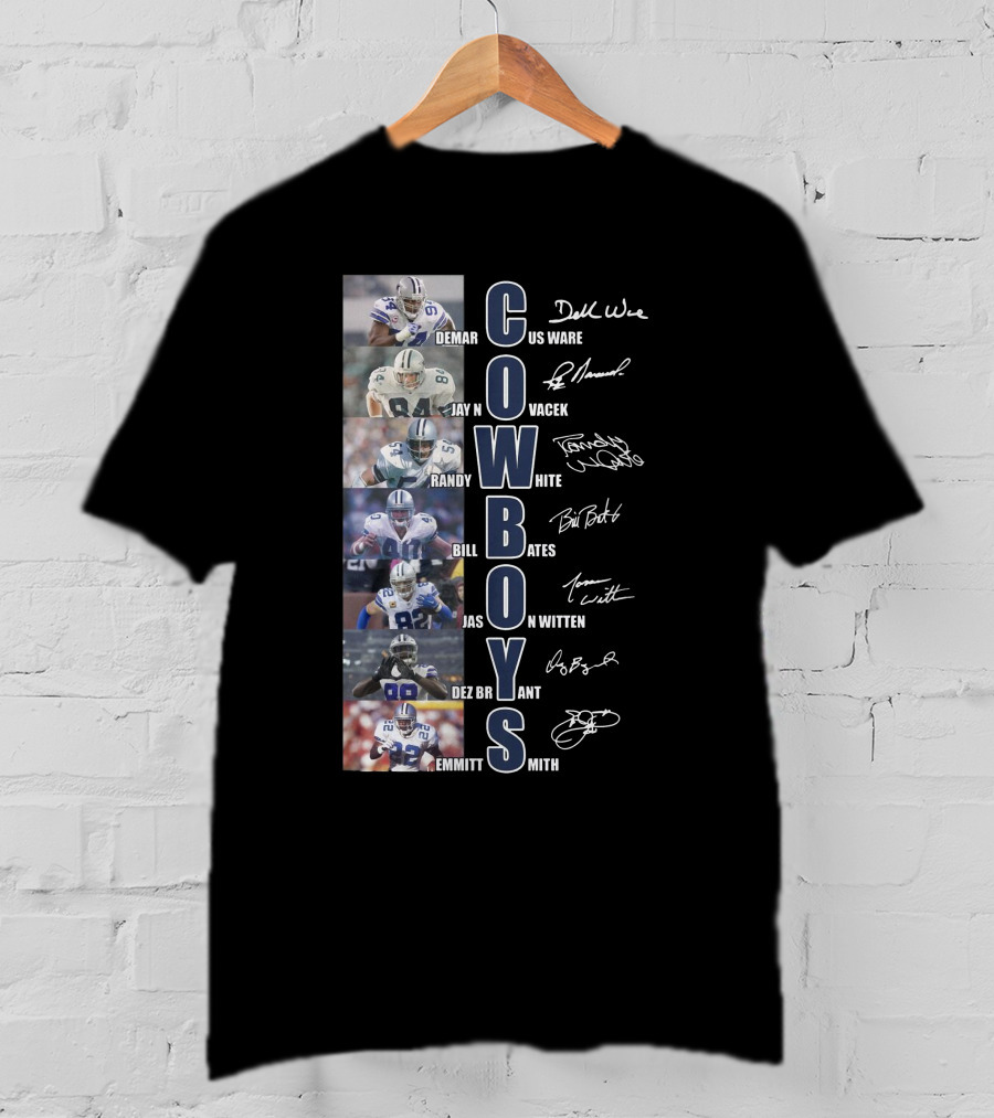 Cowboys Demar Ware Jay Novacek Randy White Bill Bates Jason Witten Dez Bryant Emmitt Smith T-Shirt