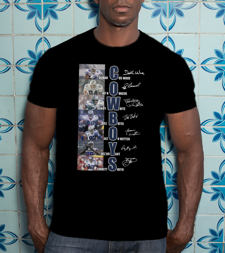 Cowboys Demar Ware Jay Novacek Randy White Bill Bates Jason Witten Dez Bryant Emmitt Smith T-Shirt
