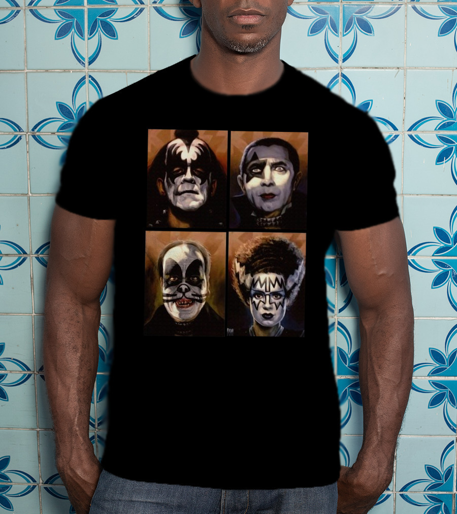 Monster Kiss Cats Quartet T-Shirt