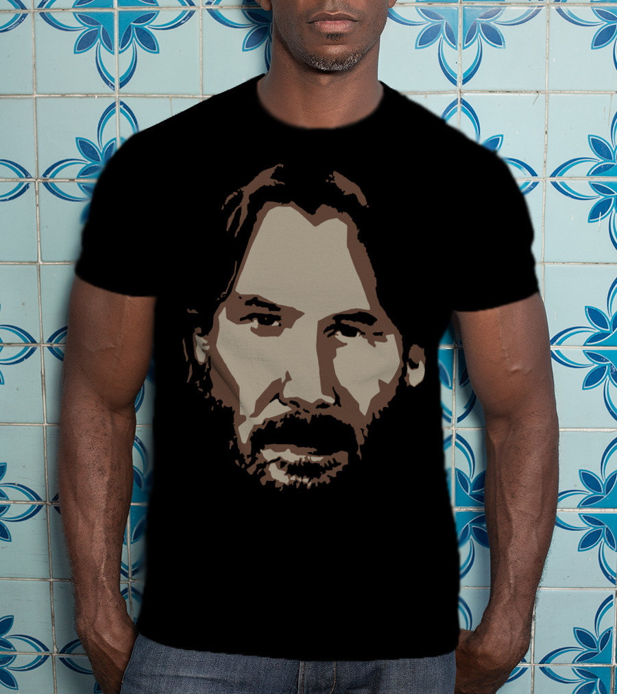 John Wick Movie Character Iconic Face T-Shirt