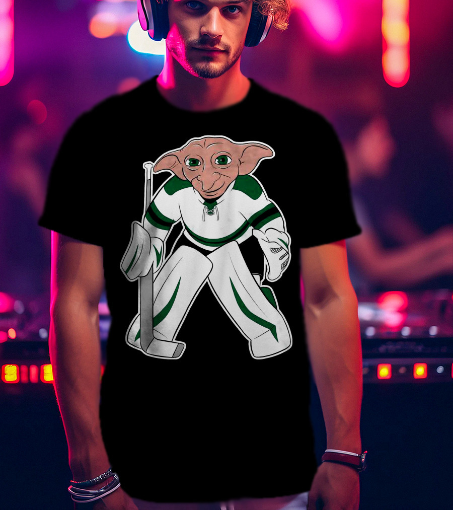 Spittin Chiclets D Goalie Hockey Creature Playing Goaltender T-Shirt