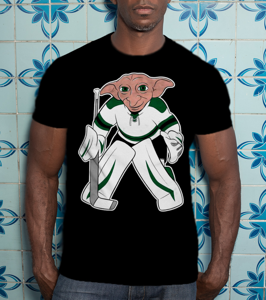 Spittin Chiclets D Goalie Hockey Creature Playing Goaltender T-Shirt