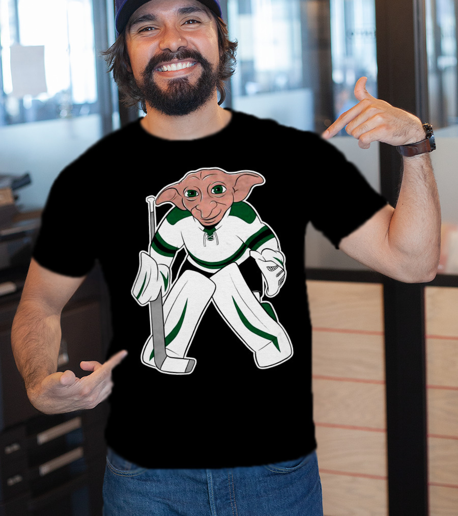 Spittin Chiclets D Goalie Hockey Creature Playing Goaltender T-Shirt