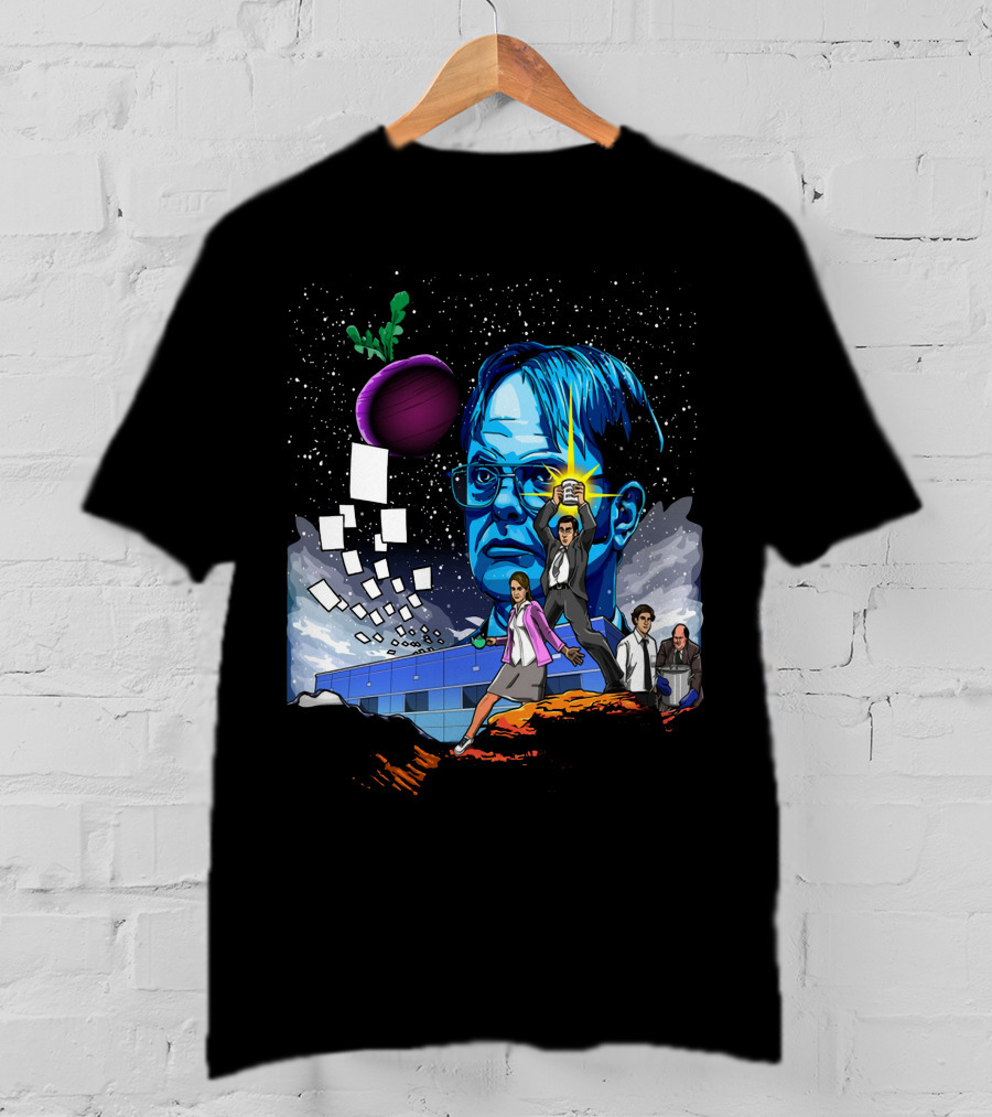 Star Wars Office Dwight Force Battle Galaxy Adventure T-Shirt