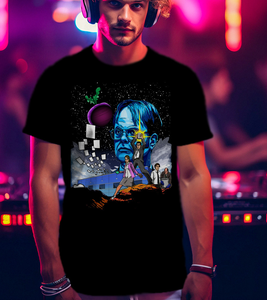 Star Wars Office Dwight Force Battle Galaxy Adventure T-Shirt