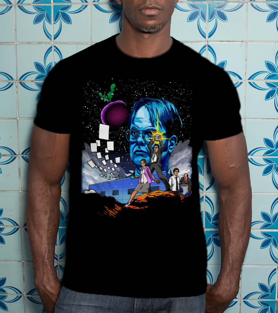 Star Wars Office Dwight Force Battle Galaxy Adventure T-Shirt
