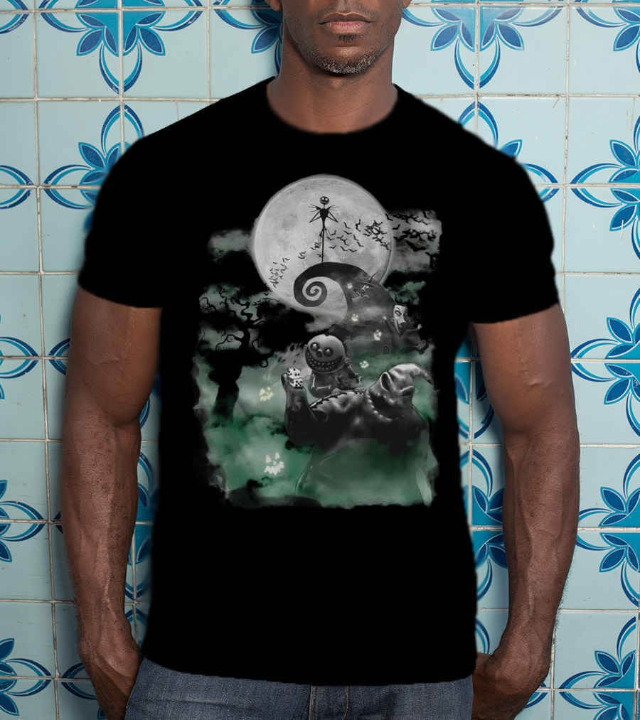 Halloween Full Moon Night Jack Skellington Pumpkin King T-Shirt
