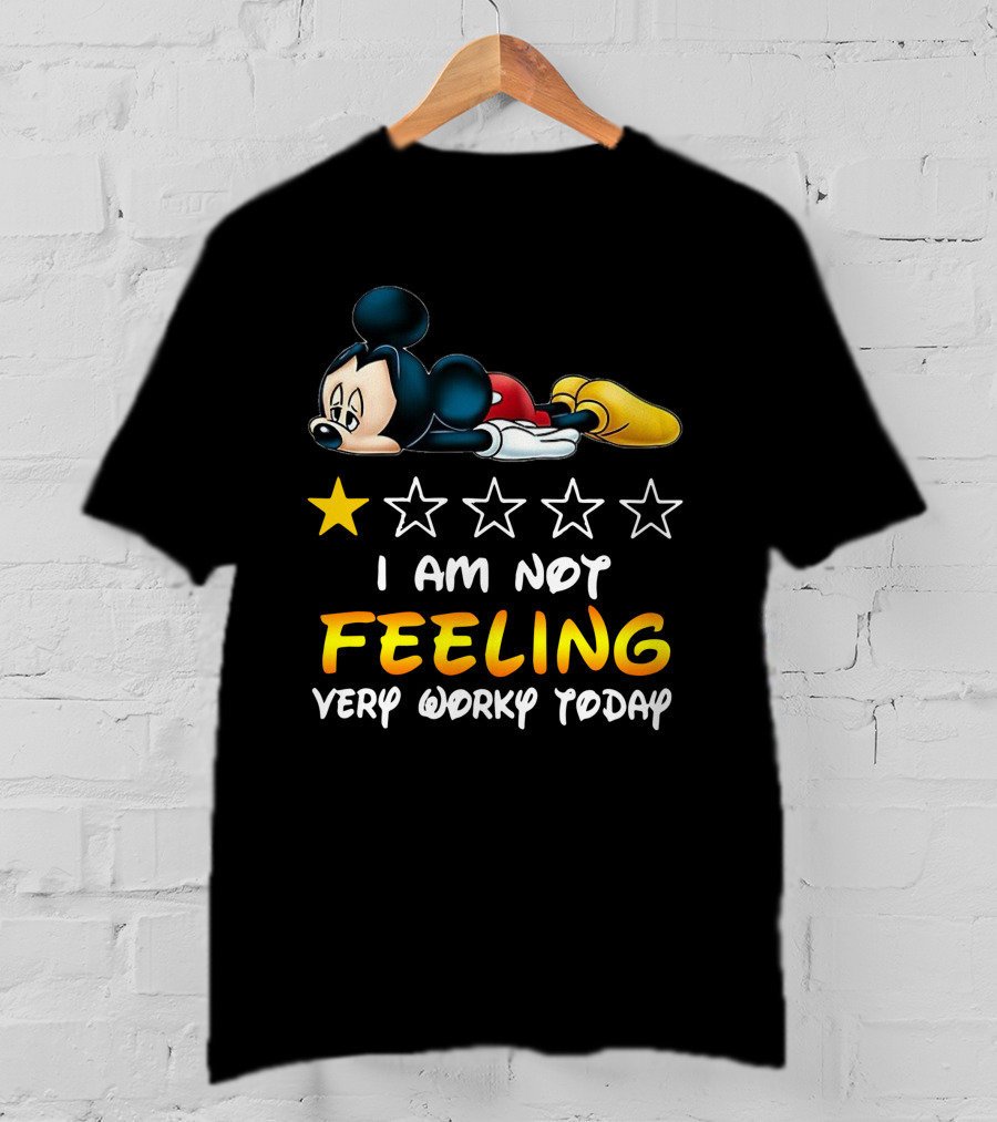 Mickey Mouse One Star Feeling Very Worky Today T-Shirt