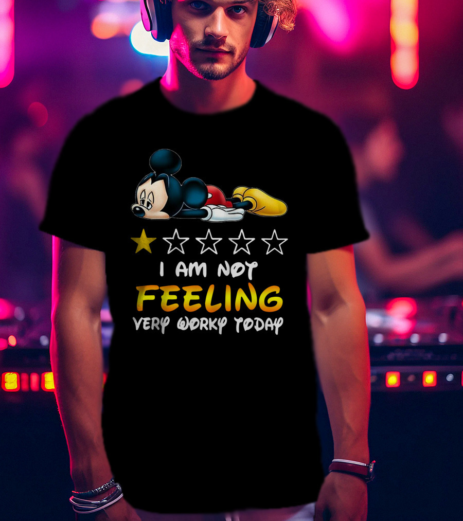 Mickey Mouse One Star Feeling Very Worky Today T-Shirt