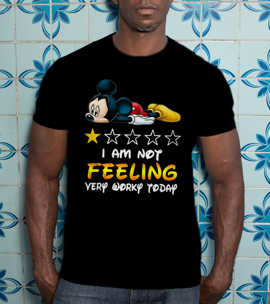 Mickey Mouse One Star Feeling Very Worky Today T-Shirt