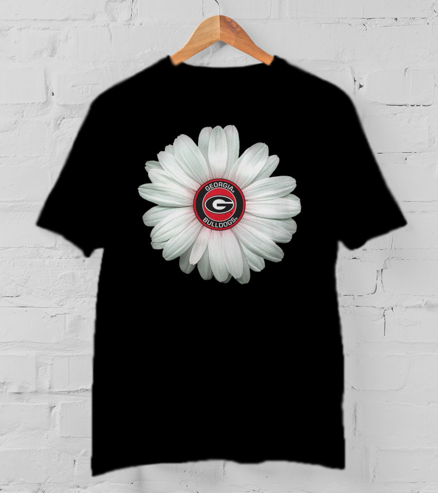 Georgia Bulldogs Daisy Flower T-Shirt