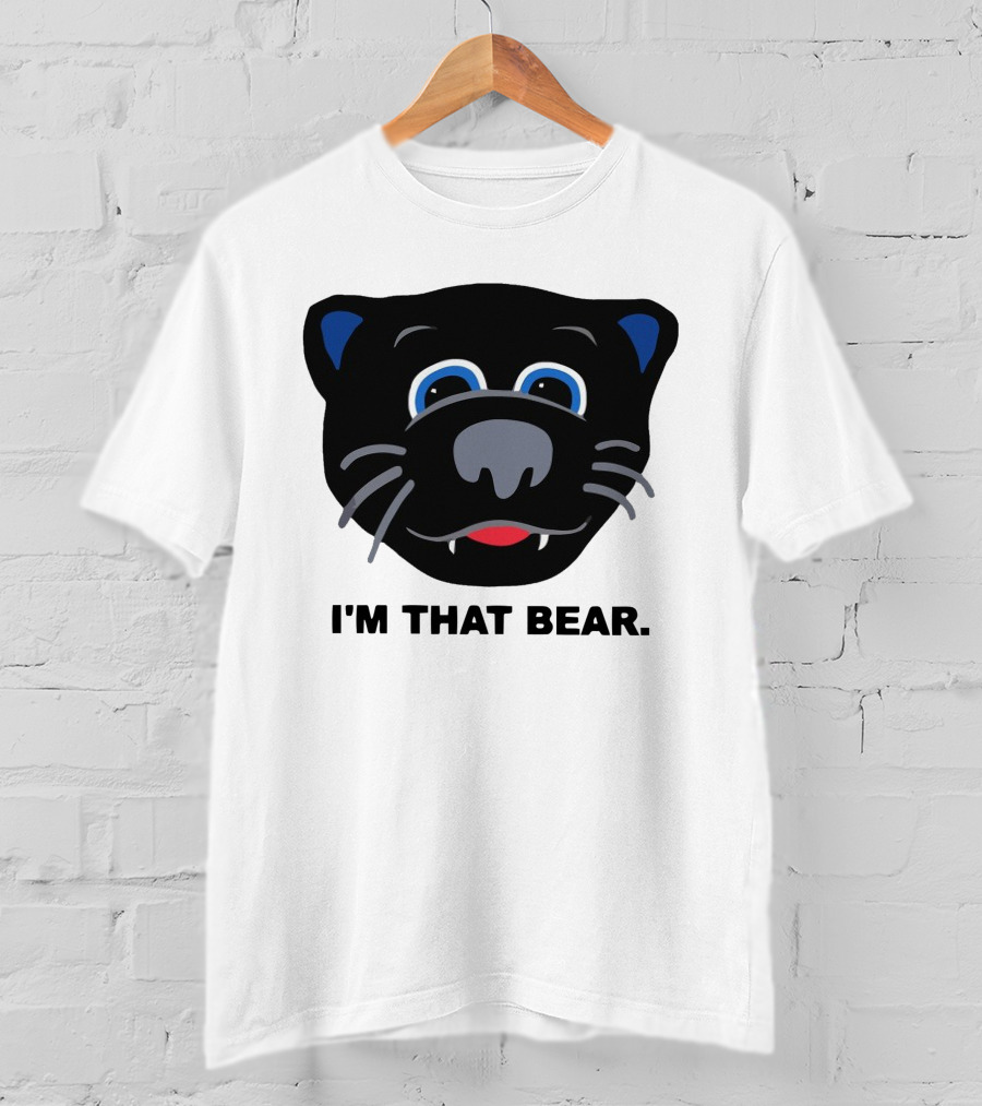 Carolina Panthers I'm That Bear Face T-Shirt