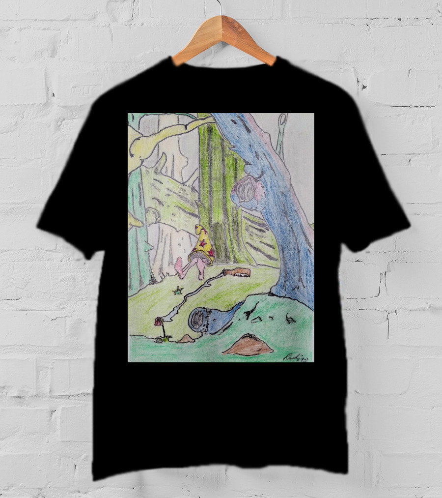 The Colored Forest Mysterious Path In Enchanted Woods T-Shirt