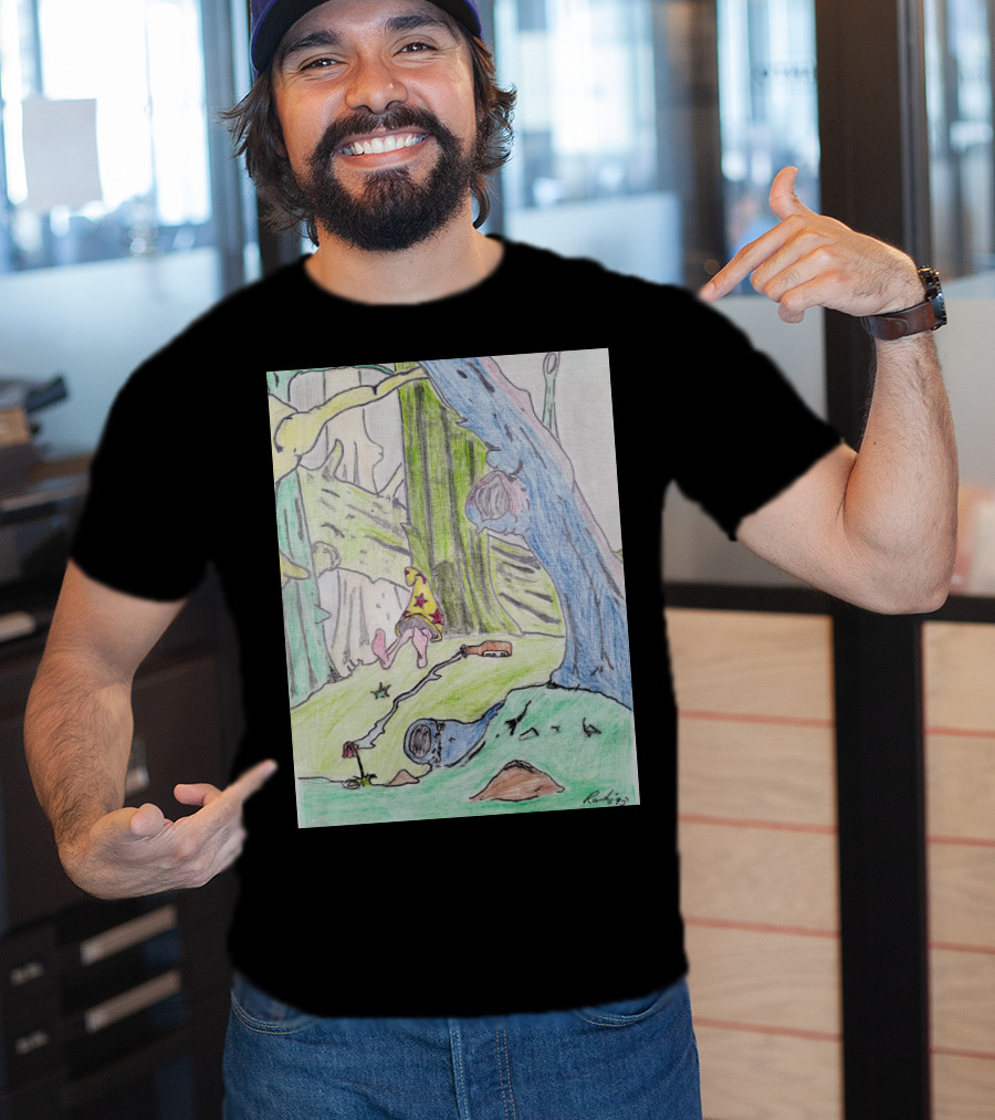 The Colored Forest Mysterious Path In Enchanted Woods T-Shirt