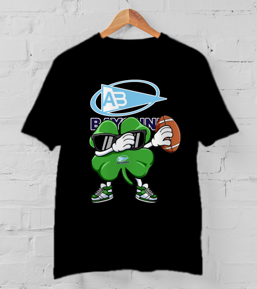 Aviron Bayonnais Bayonne AB Logo Football Clover Sunglasses T-Shirt